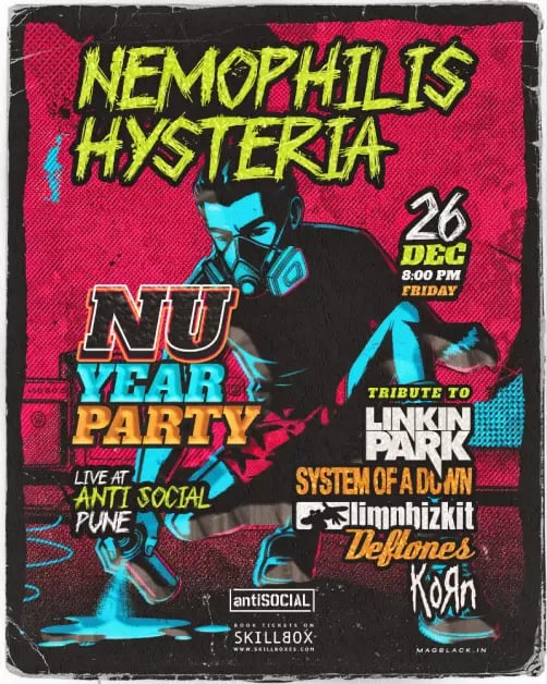 Nu Year Party - Pune Edition with Nemophilis and Hysteria 1