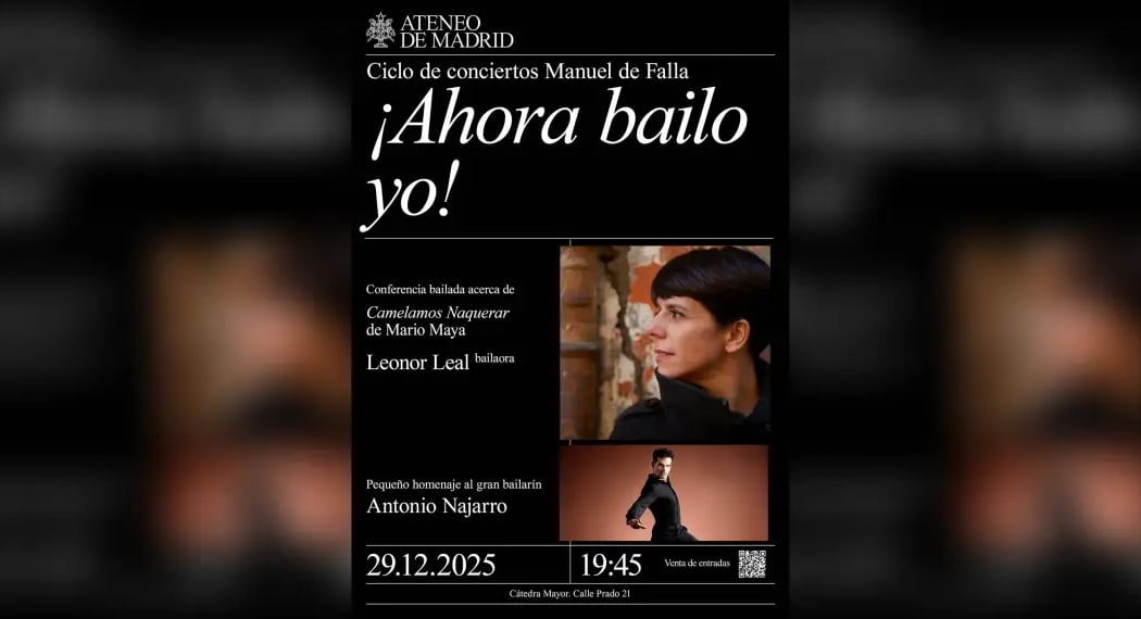CICLO MANUEL DE FALLA – ¡AHORA BAILO YO! – ESCUELA BOLERA Y GUITARRA ESPAÑOLA 1