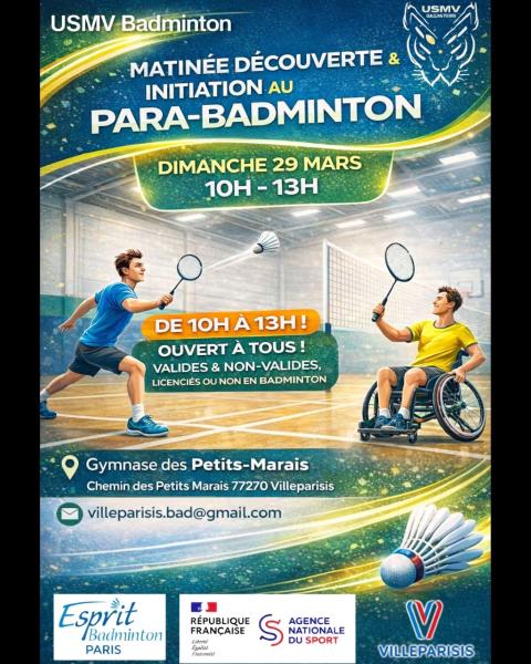 Matinée découverte & initiation au Para-Badminton 1