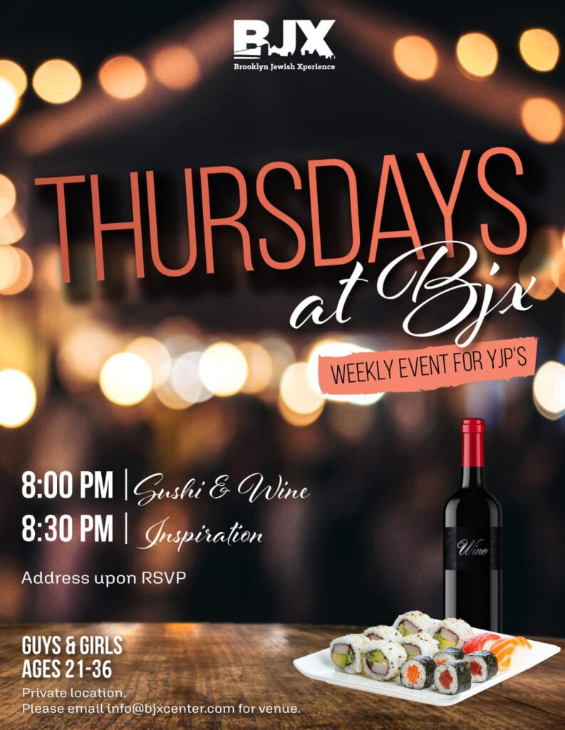 Jewish Students and YJPs: Sushi and Social Every Thursday 1