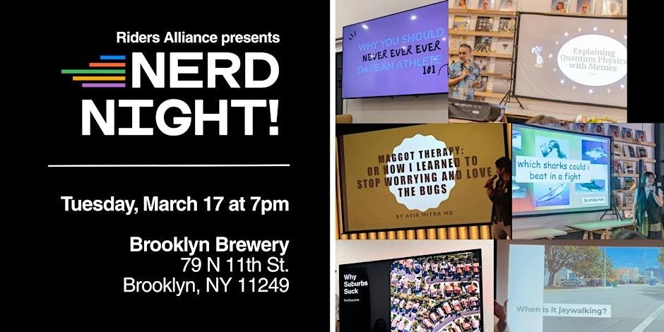 Riders Alliance Nerd Night 1