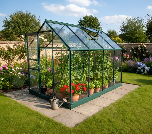 Vitavia 8x6 Green Venus 5000 Greenhouse - ideal home for a beginner hydroponic setup