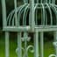 Antiqued Green Vintage Metal Garden Arch with Gates - View 4