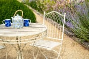 Hampton Cream Metal Garden Bistro Set