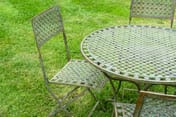 Bosbury Antiqued Metal Bistro Set Chair