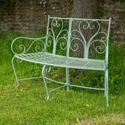Hawkeshead Curved Metal Bench