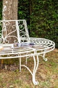 Hawkeshead Metal Tree Seat in Cream