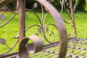 Alsace Green Metal Garden Seat