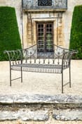 Yalding Antiqued Metal Garden Seat