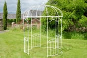 Heraldic White Metal Garden Gazebo original product photo