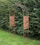 Dandelion Rusty Metal Garden Arch
