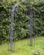 Streamline Moderne Metal Garden Arch in Umber - original product photo