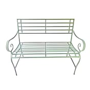 Traditional Slated Metal Garden Bench