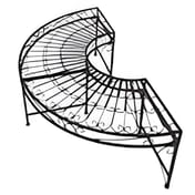 Vintage Iron Curved Garden Bench