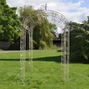 Parisienne Metal Garden Arch in Cream