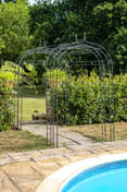 Parisienne Metal Garden Tunnel in Lead Grey - Original