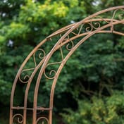 Rustic Iron Antiqued Metal Garden Arch alternate view