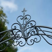 Heritage Metal Garden Arch with Gates - View 3