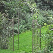 Lattice Metal Garden Arch with Side Panels