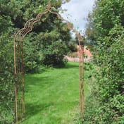 Rusty Vintage Antiqued Metal Garden Arch - View 2
