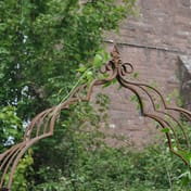 Rusty Vintage Antiqued Metal Garden Arch - View 3
