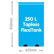 Tapless FlexiTank 250L - lifestyle