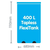Tapless FlexiTank 400L - detail