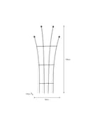 Barrington Fan Trellis Raw Metal Garden Trading Feature