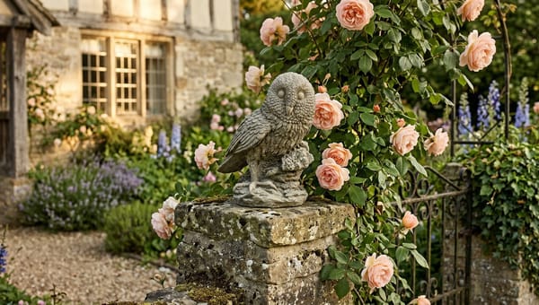 Bird Garden Ornaments: Owls, Herons & Songbirds for UK Gardens