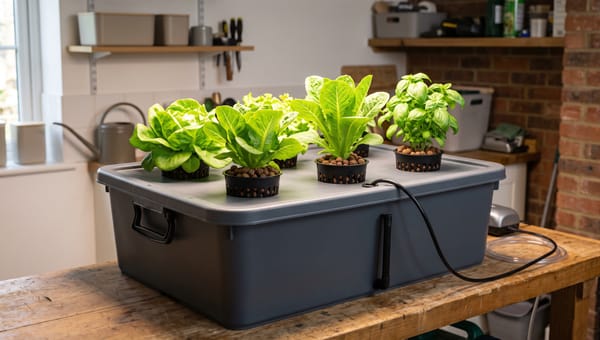 DWC Hydroponics UK: Lettuce and Herb Setup