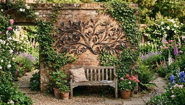 Garden Wall Art and Plaques: Metal, Stone and Decorative Screens