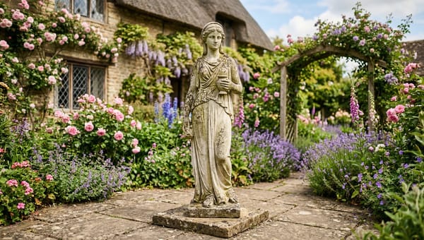 How to stop garden statues falling over: bases, adhesives and fixing methods