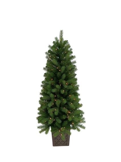 Laugh Neagh 4ft Potted Pre Lit Christmas Tree
