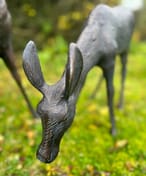 Stag and Doe Garden Sculpture Large