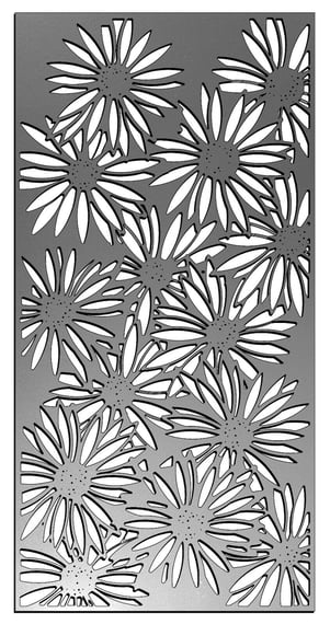 Daisy Steel Decorative Garden Art Detail