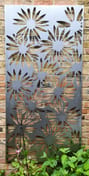 Daisy Steel Decorative Garden Screen Original