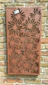 Daisy Steel Decorative Garden Screen Original View
