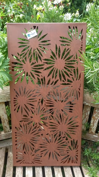 Daisy Steel Decorative Garden Wall Art
