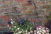Vintage Bike Steel Garden Wall Art