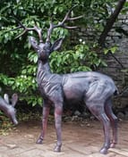 Stag Deer Garden Sculpture Ornament Large