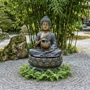 Calming Buddha Solar Water Feature garden ornament trends 2026