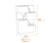 Cubed Solar Water Feature Dimensions Diagram