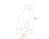 Pointer Garden Statue Dimensions Diagram