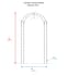 Heraldic Rusted Metal Garden Arch Dimensions Diagram
