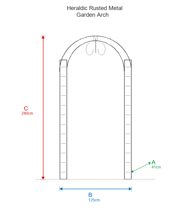 Garden Arches Dimensions Diagram