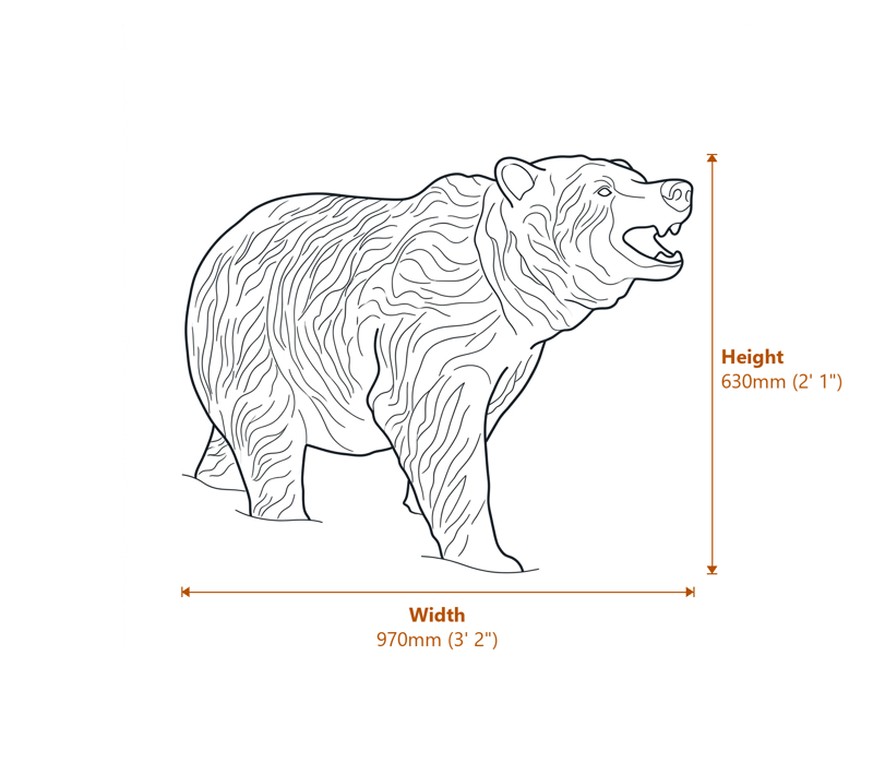 Small Garden Ornaments Dimensions Diagram