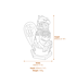 Heraldic Griffin Garden Statue Dimensions Diagram