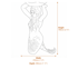 Mermaid Bird Bath Metal Garden Ornament Dimensions Diagram
