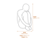Large Henry Contemporary Art Garden Statue Dimensions Diagram