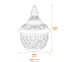 Garden Lantern Garden Ornament in White Dimensions Diagram